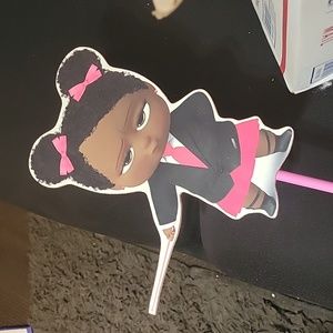 6 girl boss baby table decorations